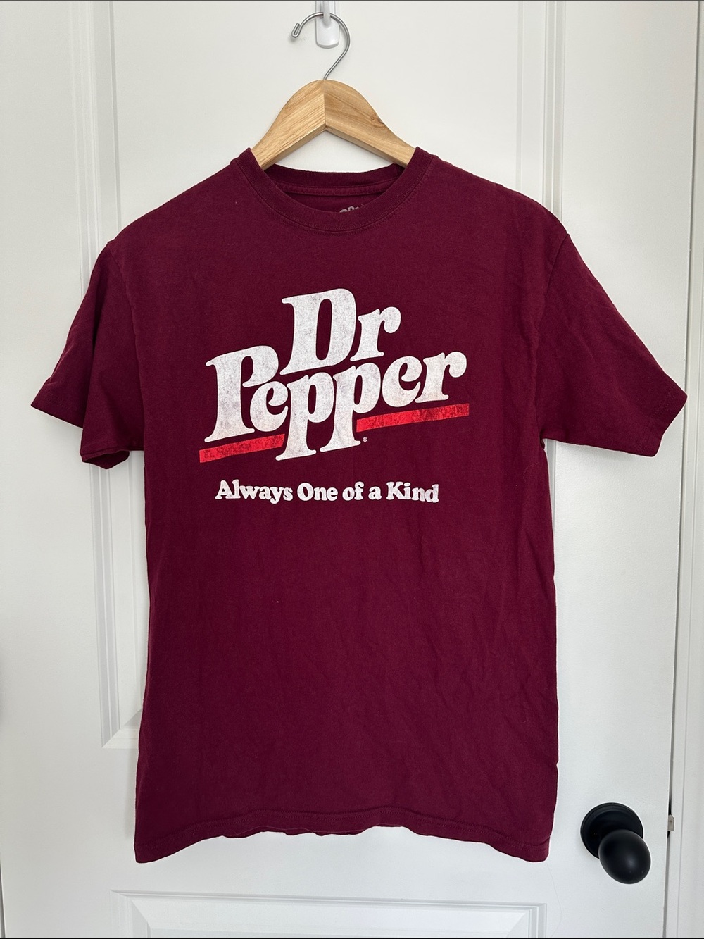 Dr Pepper Men’s Logo Tee Maroon M